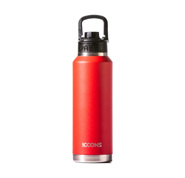 ICCONS /  YABBY 1.2L INSULATED STAINLESS STEEL BOTTLE - SWIG LID - RED DESE